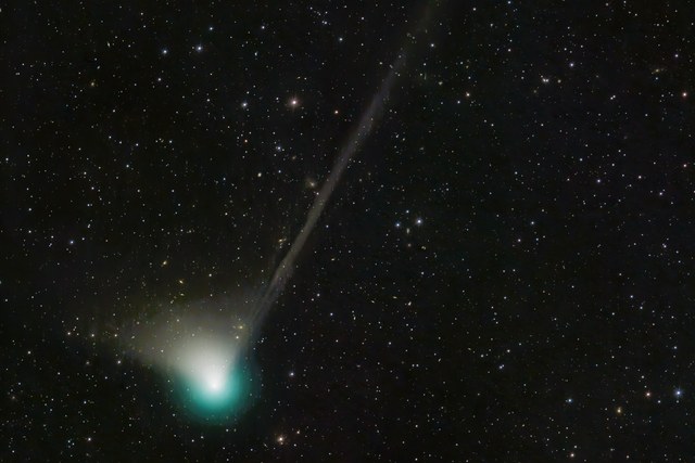 <p>The E3 comet captured by astronomers at Nasa in December, 2022</p>