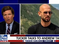 Clip of Tucker Carlson defending Andrew Tate resurfaces after rape and human trafficking arrest