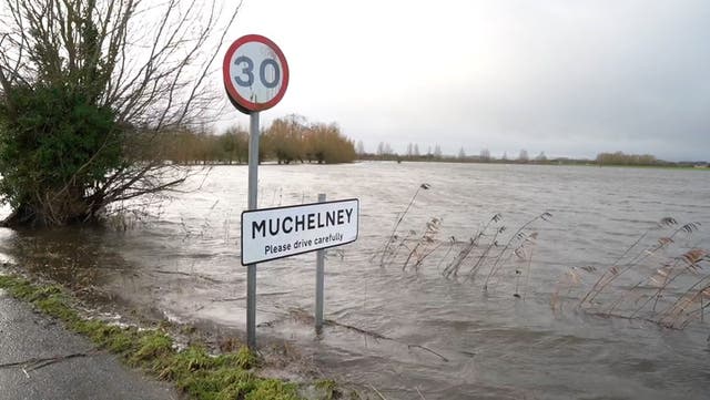 <p>UK floods: Train station tracks submerged in Scotland after torrential rain</p>