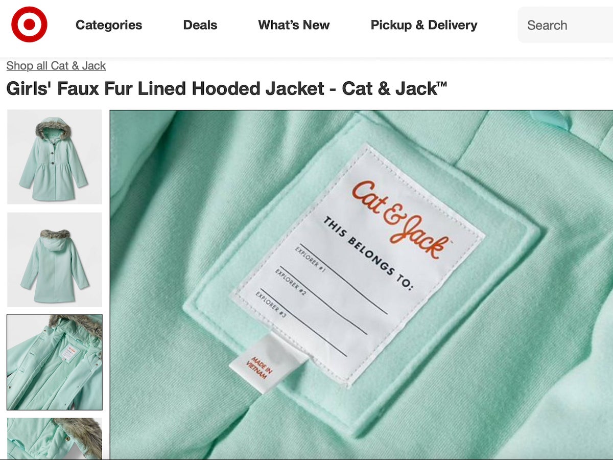 Target's Cat and Jack commended for 'clever' children's clothing labels