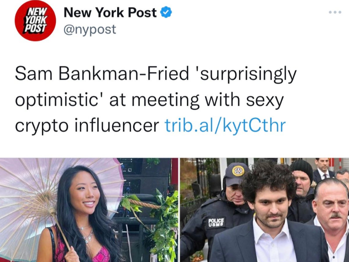 Crypto journalist slams New York Post and Daily Mail for ‘sexist’ coverage of her meeting with SBF
