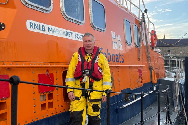 RNLI mechanic Dupre Strutt has been involved in more than 300 rescues, saving more than 60 lives (RNLI/PA)