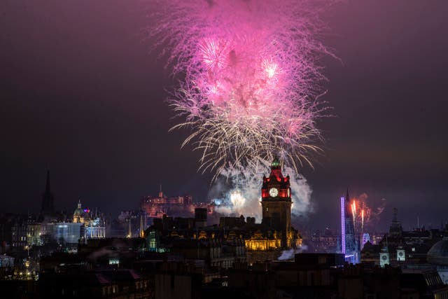 Traditional Hogmanay events will take place in Edinburgh for the first time in three years (Jane Barlow/PA)