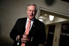 Trump’s chief of staff Mark Meadows has testified to grand jury in special counsel investigations into ex-president