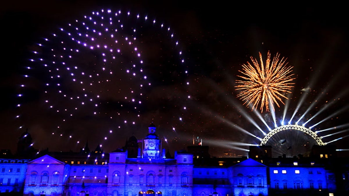 London’s New Year’s Eve fireworks return with breathtaking display