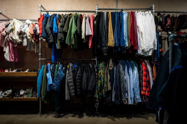 Charity shops want wearable second-hand clothes to sell on (Aaron Chown/PA)