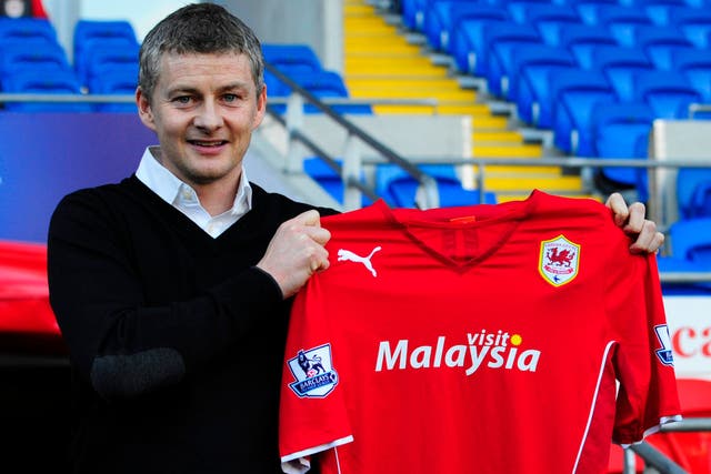 Ole Gunnar Solskjaer replaced Malky Mackay as manager of Cardiff (PA Archive)