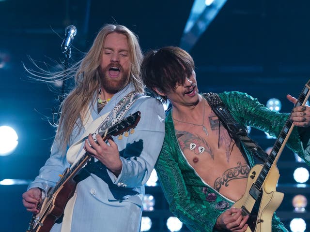 <p>Sam Ryder and Justin Hawkins</p>