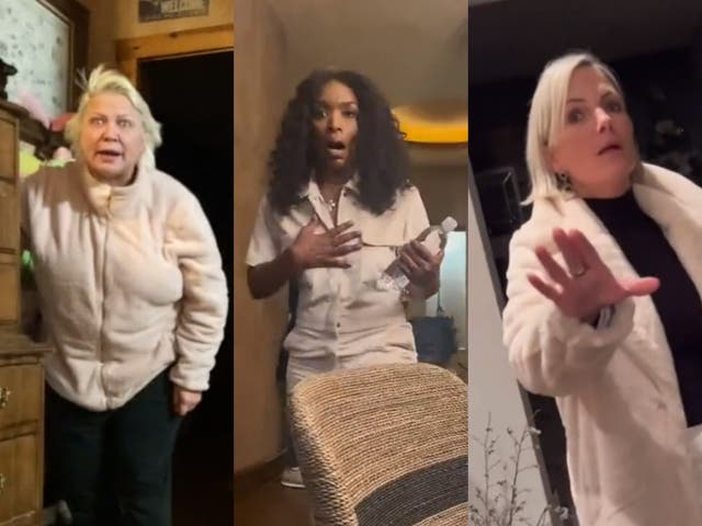 <p>Unwitting parents, including Angela Bassett (centre), have been subject to a viral prank about celebrity deaths</p>