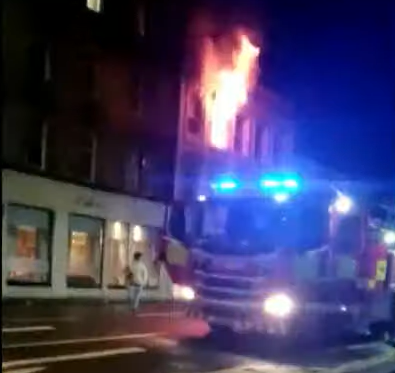Police Scotland said it is investigating the fatal fire, which took hold on Monday morning