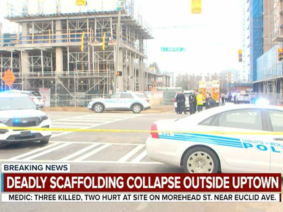 Scaffolding collapses at Charlotte construction site killing three