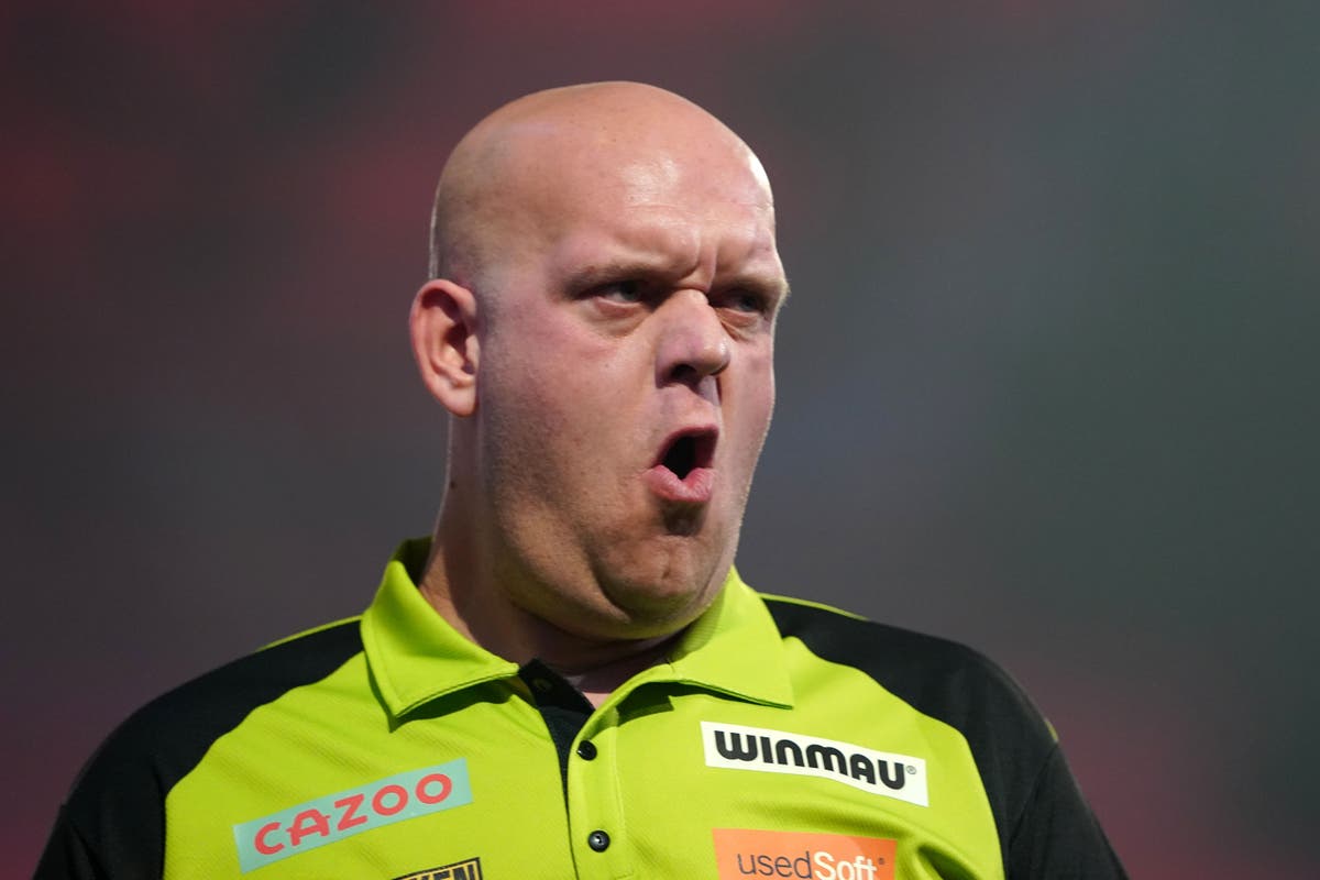 No one is going stop me, says Michael van Gerwen after cruising into