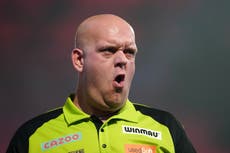 No one is going stop me, says Michael van Gerwen after cruising into final