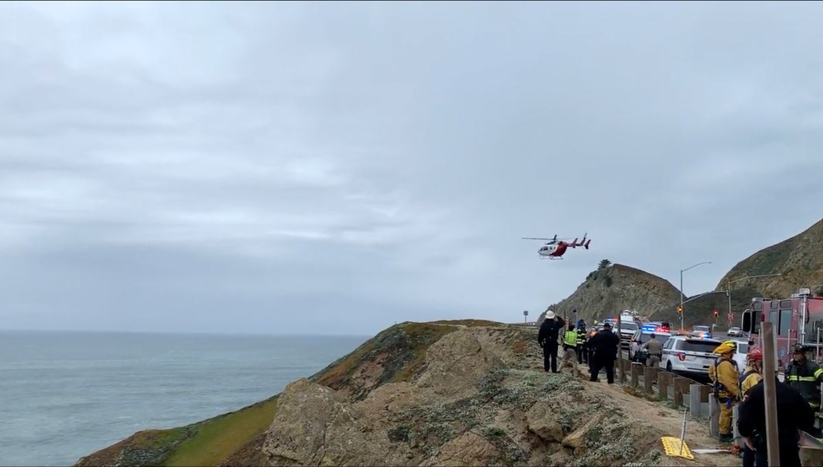 4 alive in ‘miracle’ after car plunges off California cliff