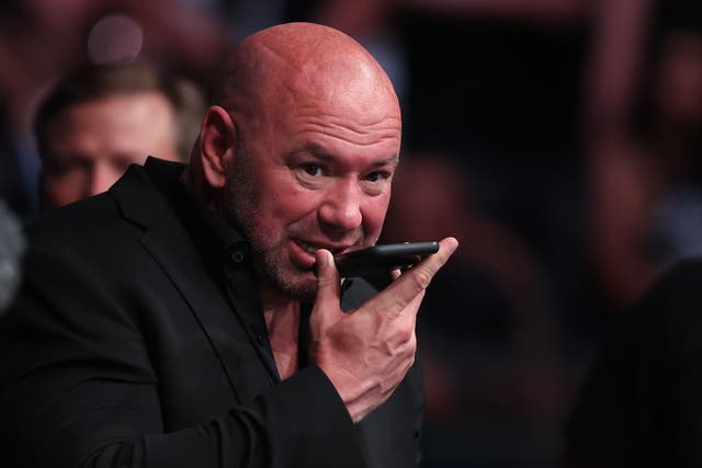 <p>File: President of the Ultimate Fighting Championship, Dana White attends UFC 274 at Footprint Center in Phoenix, Arizona</p>