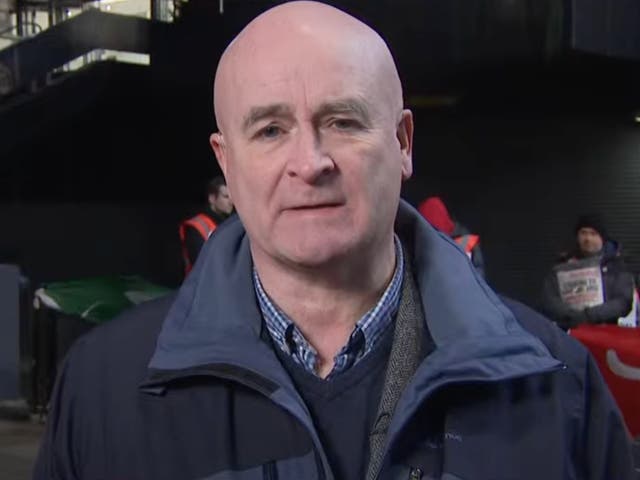 <p>RMT general secretary Mick Lynch</p>