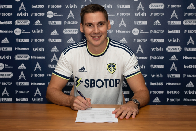 Austria defender Max Wober has signed a four-and-a-half-year contract with Leeds (Leeds United hand-out)