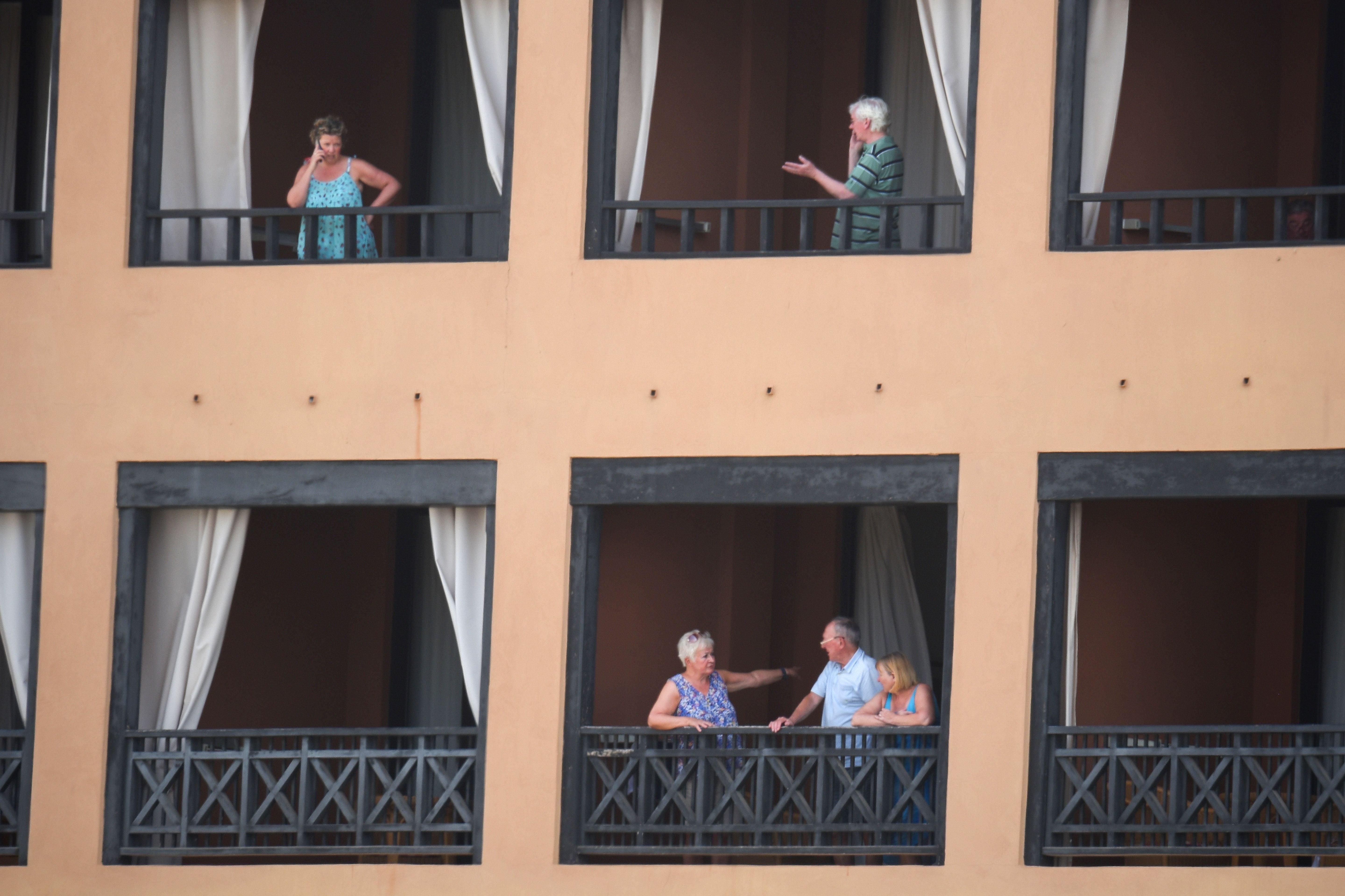 Hundreds of people were confined to their hotel room in Tenerife after an Italian tourist was hospitalised with a suspected case of coronavirus