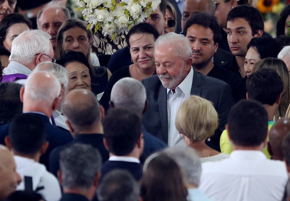 Pele funeral – live: Football legend to be buried in Santos as Brazil president Lula attends