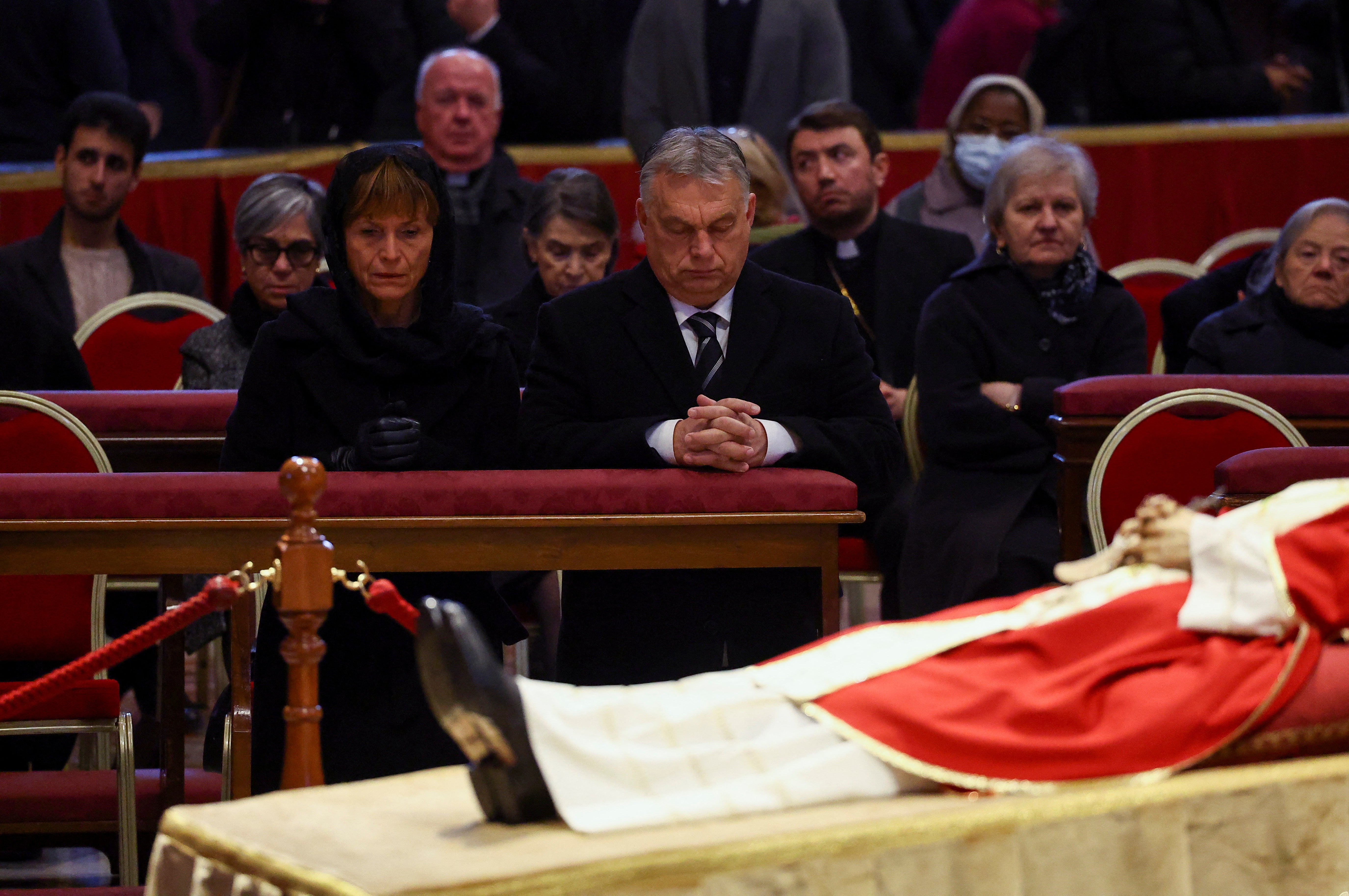 Hungary’s Viktor Orban pays homage to former Pope Benedict at the Vatican