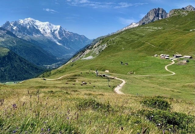 The Chamonix Valley towards Mont Blanc