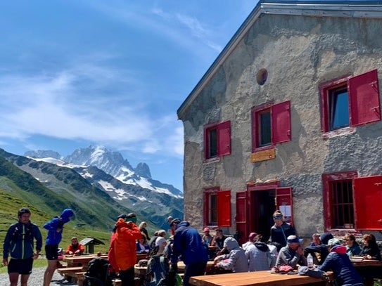 A classic mountain refuge along the route