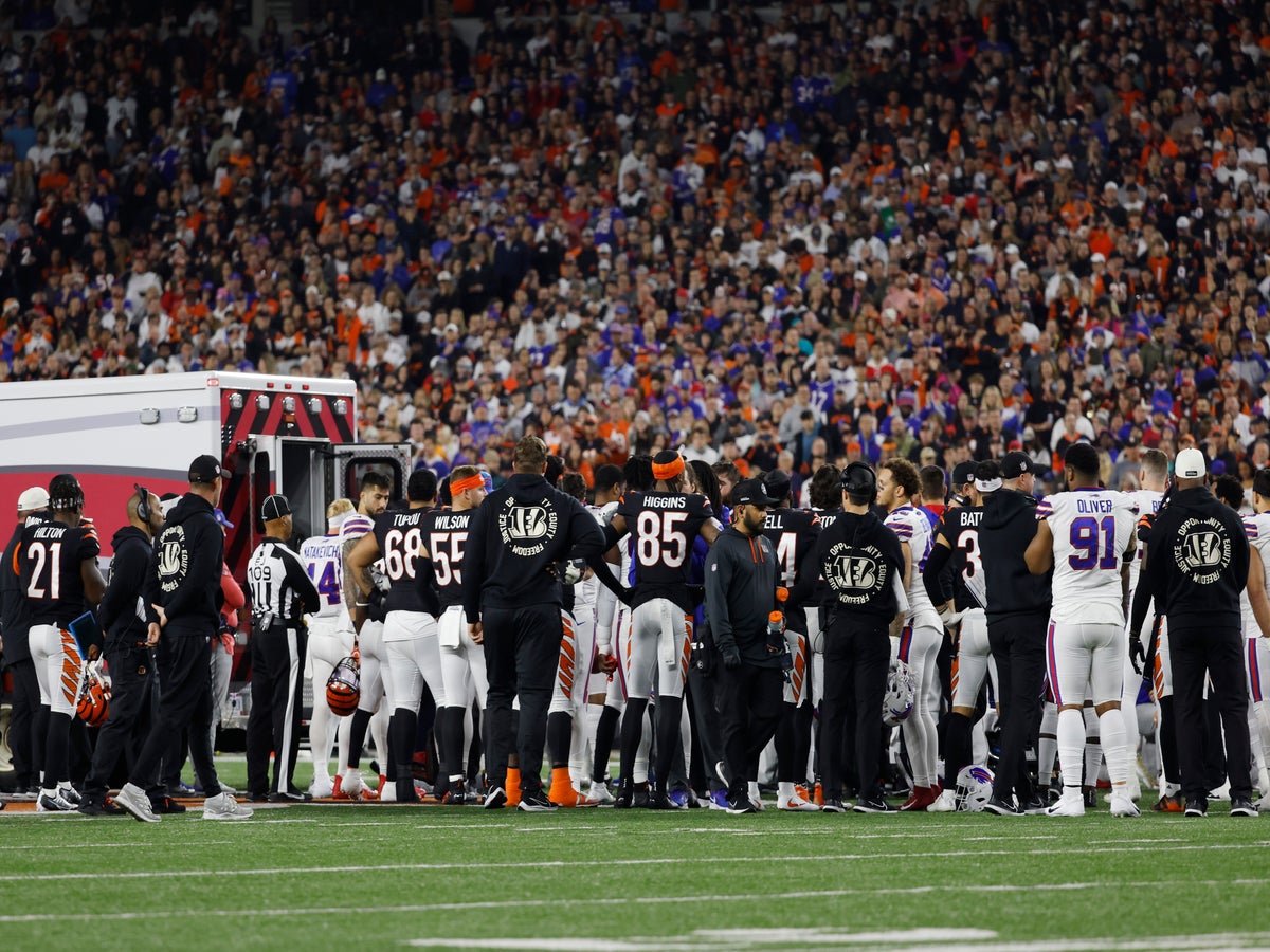 Bills vs. Bengals game postponed after player given CPR, taken to hospital  