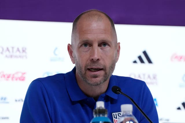 United States boss Gregg Berhalter has spoken about an incident in which he kicked his now wife as a teenager (Jonathan Brady/PA)