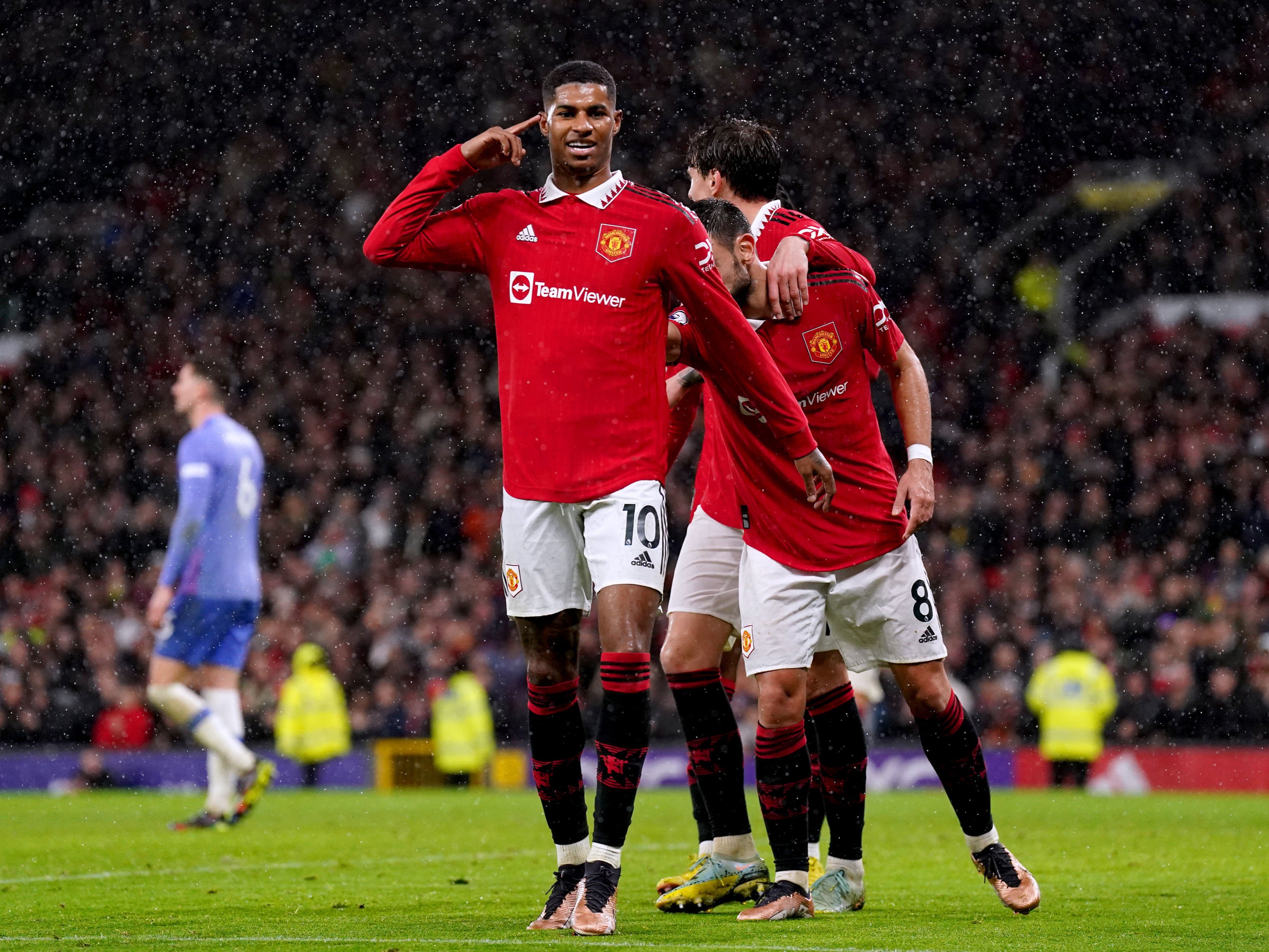 Marcus Rashford scored again as United secured a seventh consecutive home win