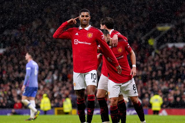 <p>Marcus Rashford scored again as United secured a seventh consecutive home win</p>