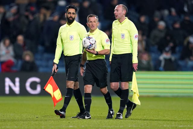 Bhupinder Singh Gill (left) will be assistant referee for Southampton’s Premier League clash with Nottingham Forest on Wednesday (Nick Potts/PA)