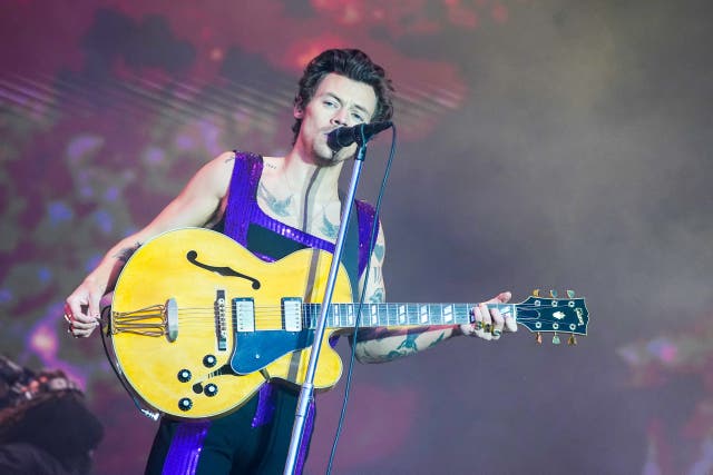Harry Styles’s hit As It Was spent 10 consecutive weeks at number one (Ian West/PA)