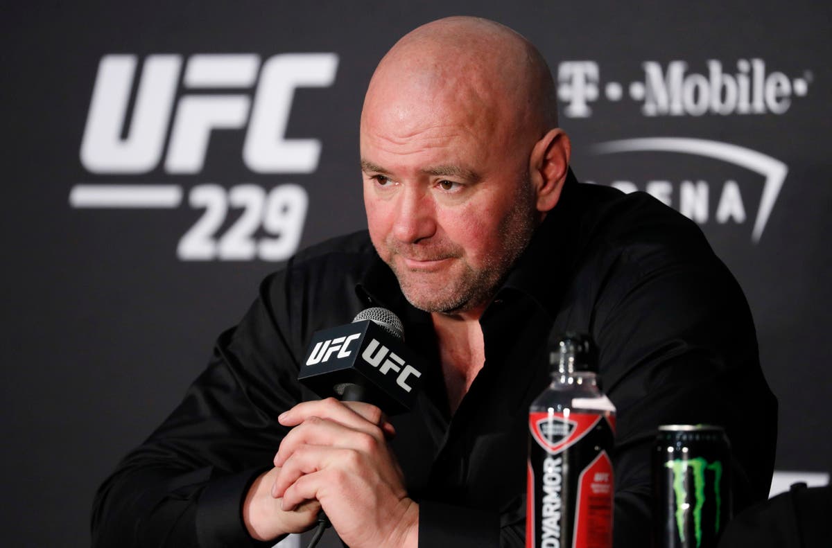 UFC President Dana White seen on video slapping his wife