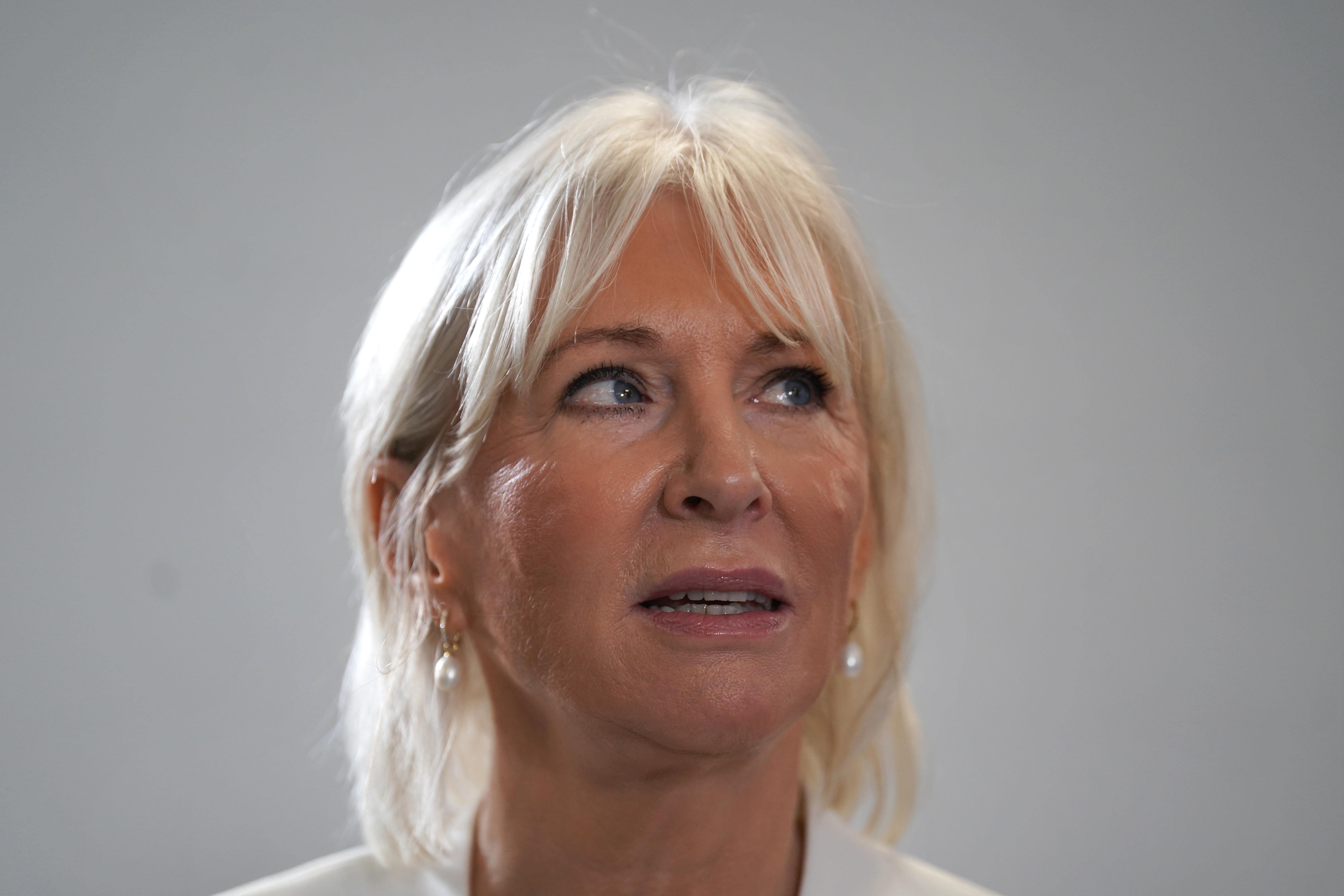 Nadine Dorries led the move to privatise Channel 4 as culture secretary in Boris Johnson’s government (Kirsty O’Connor/PA)