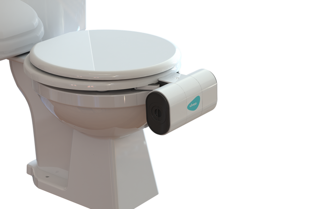 The health company Vivoo has unveiled a smart toilet which can test urine (Vivoo/PA)