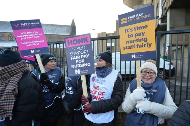 Nurses are set to strike again later this month (PA)