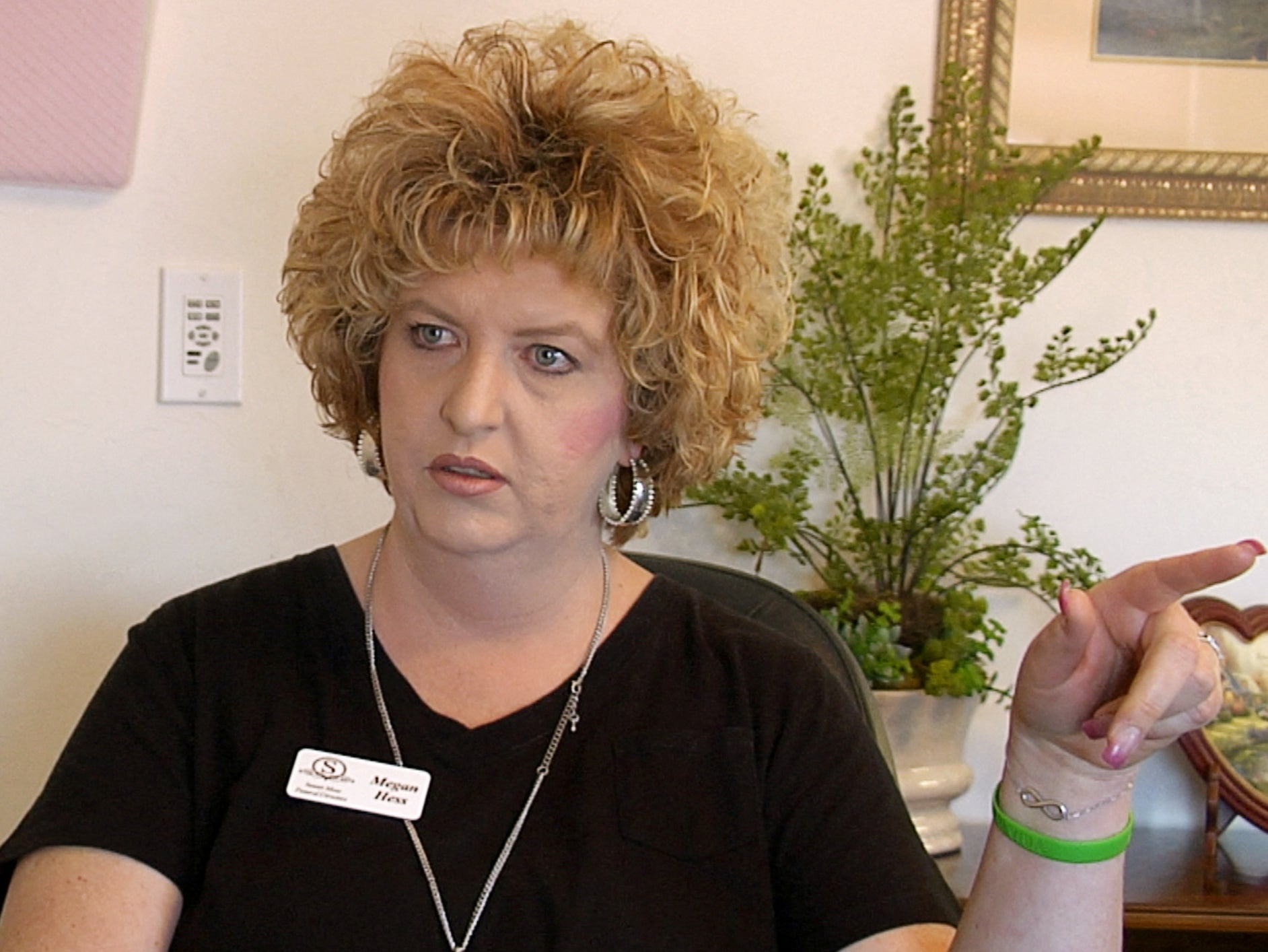 Megan Hess, owner of Donor Services, is pictured during an interview in Montrose, Colorado, U.S., May 23, 2016 in this still image from video