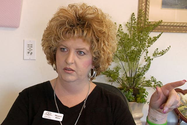 <p> Megan Hess, owner of Donor Services, is pictured during an interview in Montrose, Colorado, U.S., May 23, 2016 in this still image from video</p>