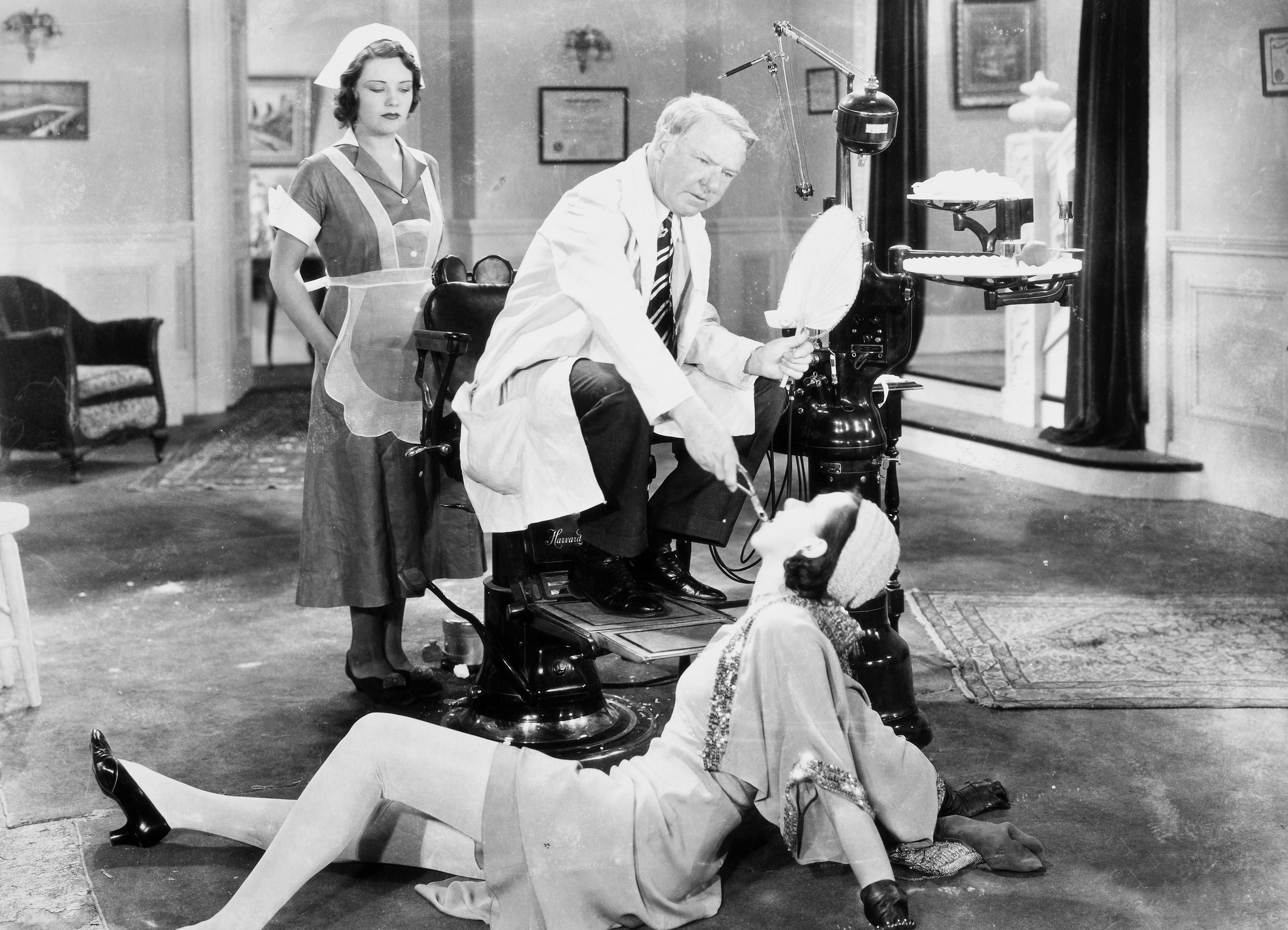 WC Fields, who starred in films such as ‘The Dentist’ (1932), was a virtuoso in screen grumpiness – and you rarely saw him trying to ingratiate himself by showing a more tender side