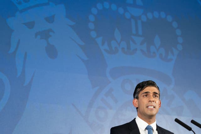 Prime Minister Rishi Sunak (Stefan Rousseau/PA)