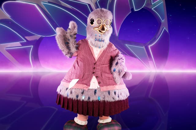 <p>Pigeon, one of the contestants on ‘The Masked Singer'</p>