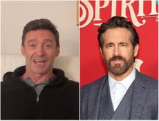 Hugh Jackman urges Academy not to ‘validate Ryan Reynolds’ with Oscar nomination for Spirited