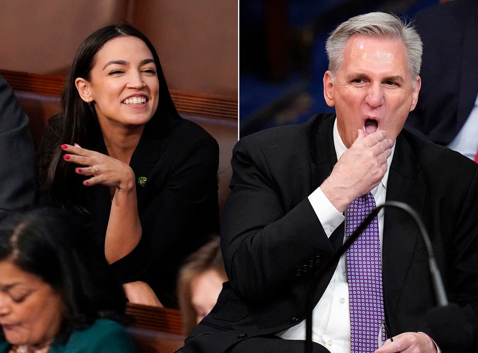 982px x 726px - From strange new alliances to free popcorn: Day one of America's  'embarrassing' Congress' House speaker flop | The Independent