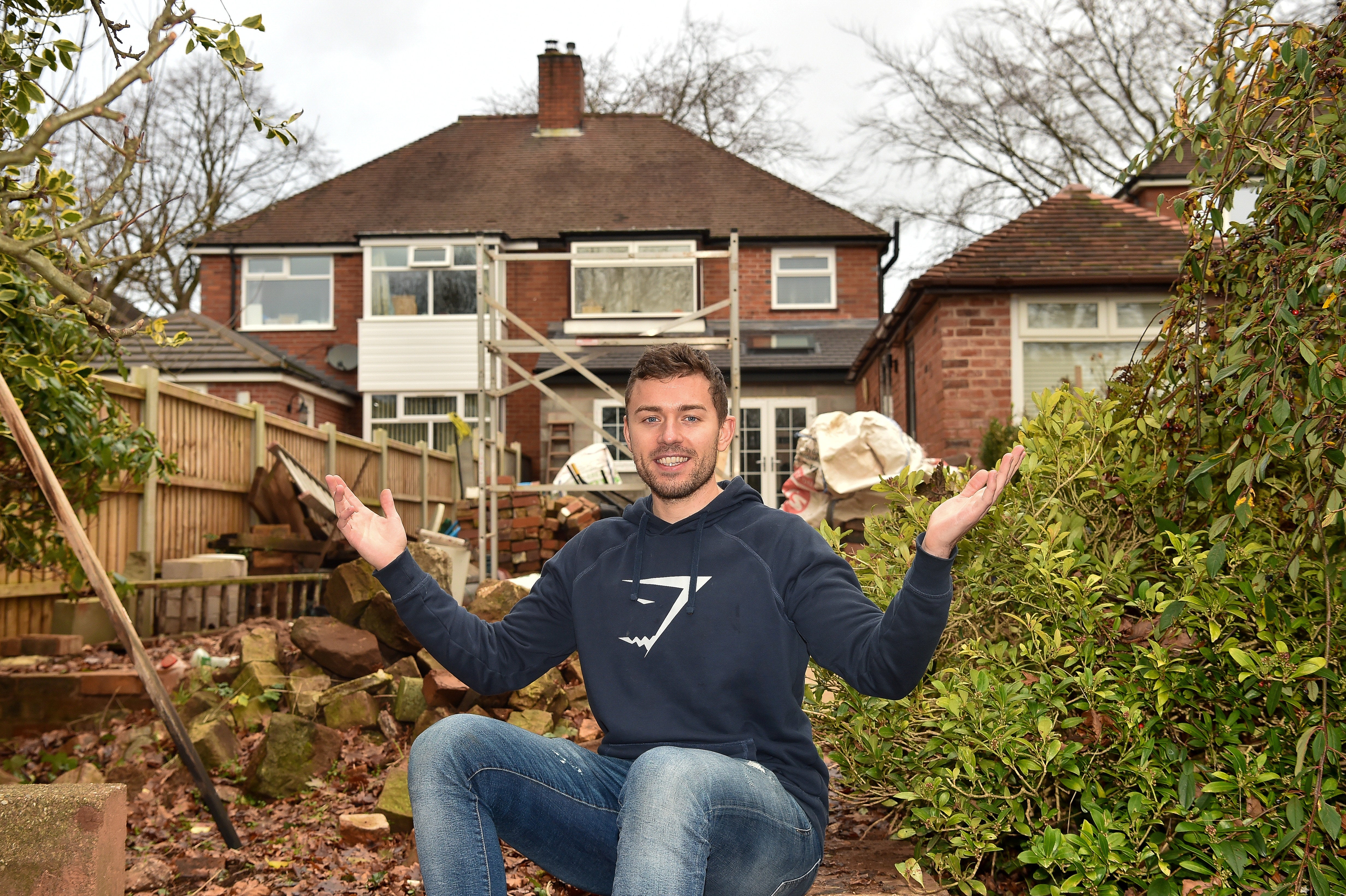 Scott Baggaley from Newcastle-under-Lyme near Stoke, who built his own extension using DIY videos