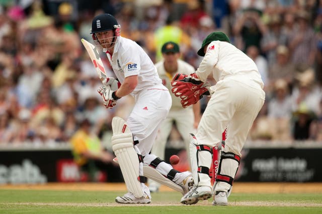 Paul Collingwood in action during England’s 2010-11 Ashes campaign (Gareth Copley/PA)