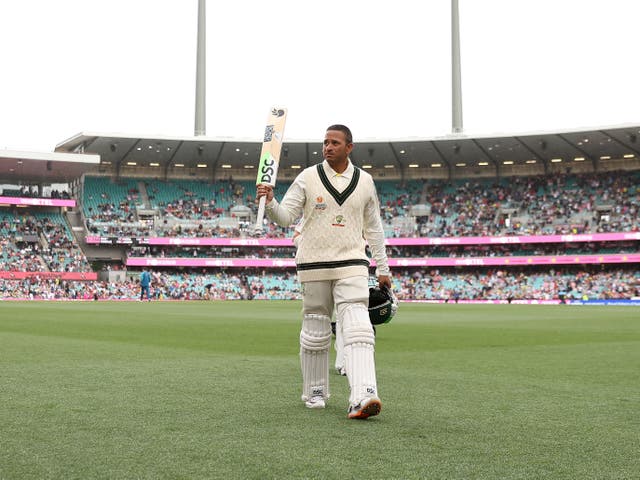 <p>Opener Khawaja ended the day a career-high 195 not out</p>