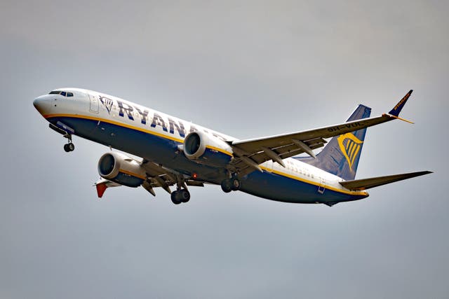 <p>A Ryanair passenger won a refund through the small claims court (Nicholas T Ansell/PA)</p>