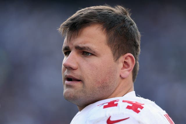 <p>Peyton Hillis was hospitalised after a swimming accident in Florida </p>