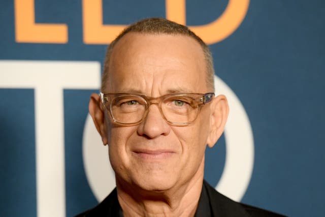 <p>Tom Hanks at the photo call for ‘A Man Called Otto’ in December 2022</p>