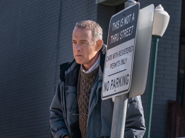 <p>Tom Hanks as a grumpy widower in the film ‘A Man Called Otto’ </p>